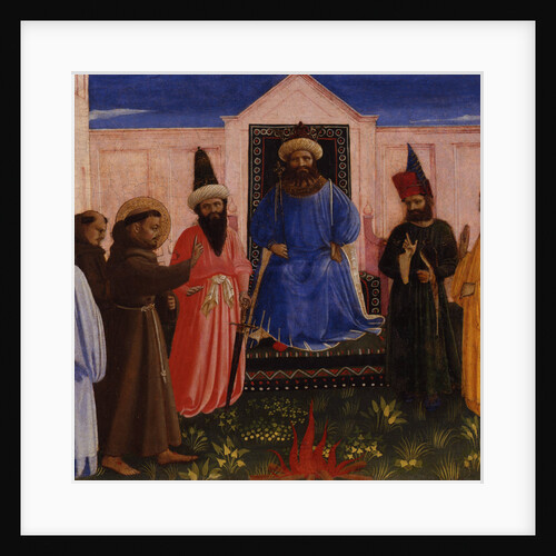 The ordeal of fire of Saint Francis before the Sultan by Anonymous