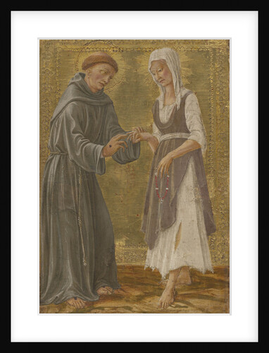 The Sacred Exchange between Saint Francis and Lady Poverty by Anonymous
