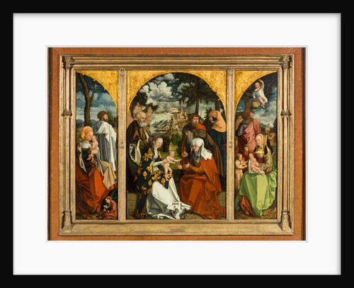 Triptych with the Holy Kinship by Anonymous