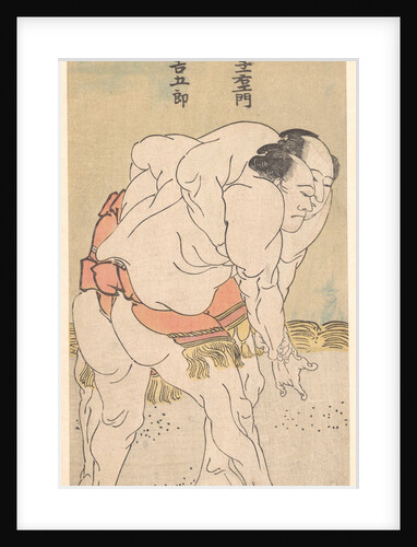 The Sumo Wrestlers Takaneyama Yoichiemon and Sendagawa Kichigoro by Anonymous