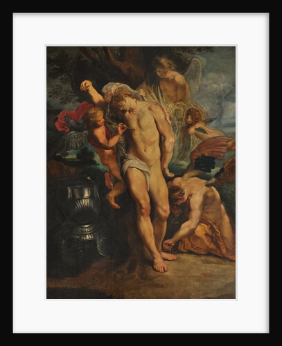 Saint Sebastian Tended by Angels by Anonymous