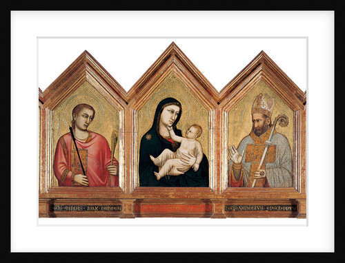 Virgin and child with Saints Eugenius, Minias, Zenobius and Crescentius by Anonymous