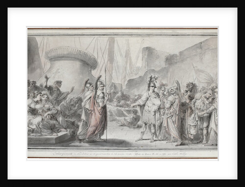 The embarkation of Louis IX from Aigues-Mortes by Anonymous