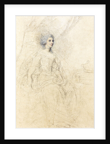 Portrait of Charlotte of Mecklenburg-Strelitz, wife of King George III of England by Anonymous