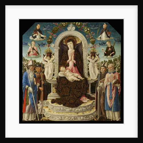 Virgin and child with Saints by Anonymous