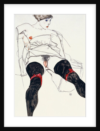 Woman with Black Stockings by Anonymous