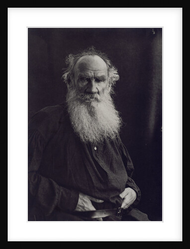 Portrait of the author Count Lev Nikolayevich Tolstoy by Anonymous