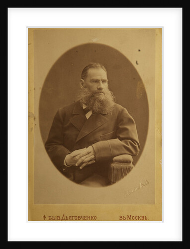 Portrait of the author Count Lev Nikolayevich Tolstoy by Anonymous