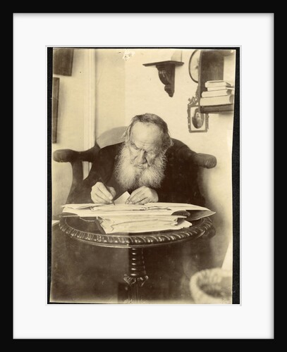 Portrait of the author Count Lev Nikolayevich Tolstoy by Anonymous