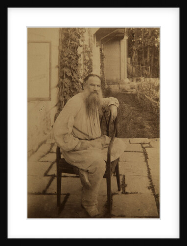 Portrait of the author Count Lev Nikolayevich Tolstoy by Anonymous