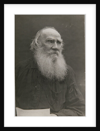 Portrait of the author Count Lev Nikolayevich Tolstoy by Anonymous