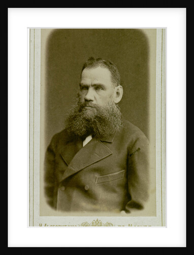 Portrait of the author Count Lev Nikolayevich Tolstoy by Anonymous