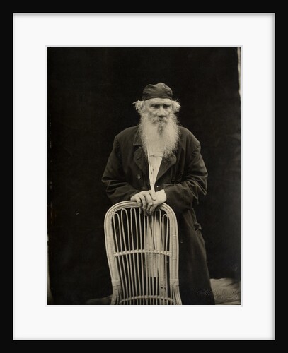 Portrait of the author Count Lev Nikolayevich Tolstoy by Anonymous