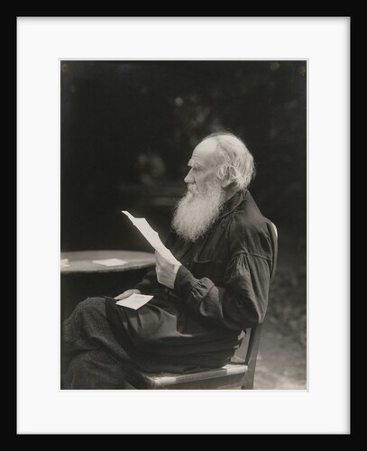 Portrait of the author Count Lev Nikolayevich Tolstoy by Anonymous