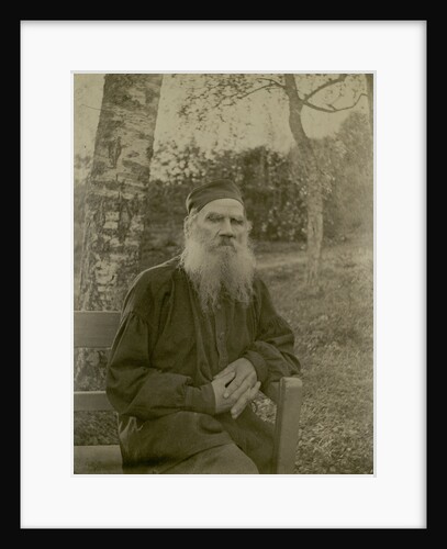 Portrait of the author Count Lev Nikolayevich Tolstoy by Anonymous