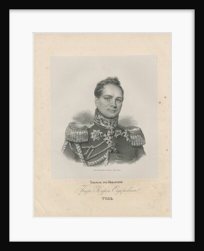 Portrait of General Count Karl Wilhelm von Toll by Anonymous