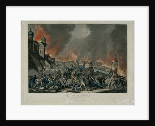 Fire of Moscow on 15th September 1812 (The French in Moscow) by Anonymous