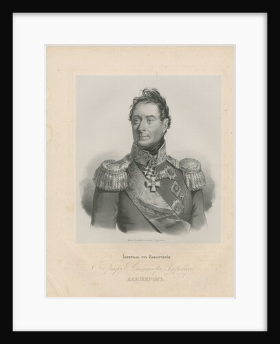 Portrait of General Alexandre Andrault de Langeron by Anonymous