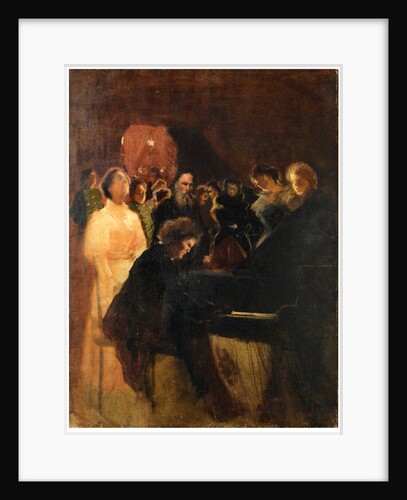 Leo Tolstoy at the concert given by Anton Rubinstein by Anonymous