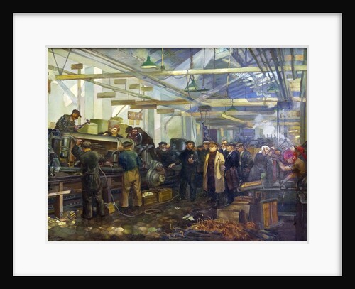 Kirov visiting the Putilov factory by Anonymous