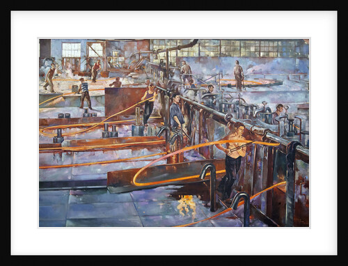 The hot rolling workshop of the Red Nail Makers Factory in Leningrad by Anonymous