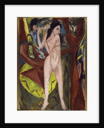 Nude from the Back with Mirror and Man by Anonymous