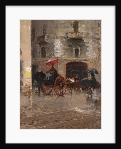 Rainy day in Milan by Anonymous