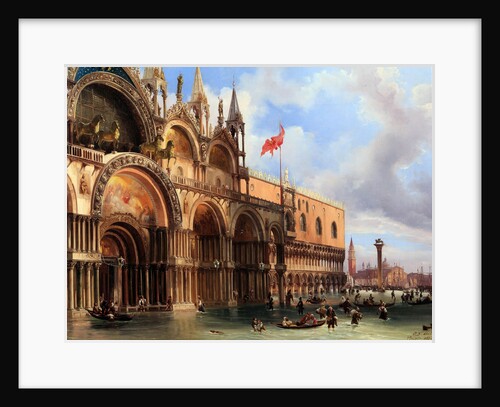 The Piazza San Marco by high water by Anonymous