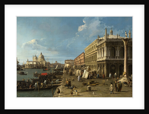 View of the Molo with the Palazzo della Zecca and the Column of Saint Theodore by Anonymous