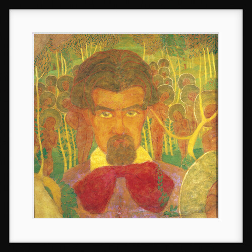 Self-portrait. Sketch for a fresco painting by Anonymous