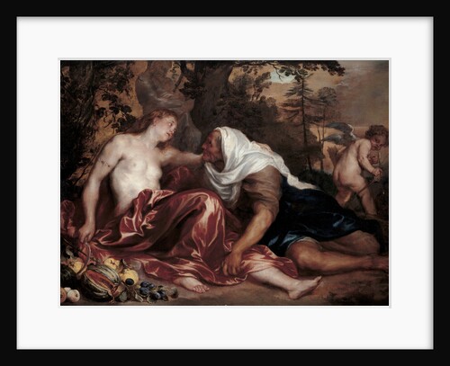 Vertumnus and Pomona by Anonymous