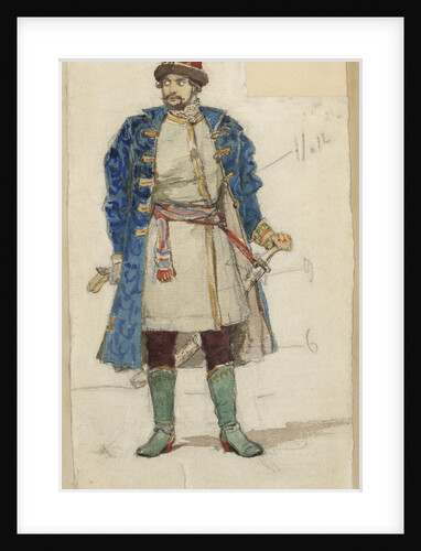 Prince. Costume design for the opera Rusalka by A. Dargomyzhsky by Anonymous