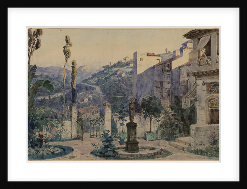 Stage design for the opera The scarlet Rose by N. Krotkov by Anonymous