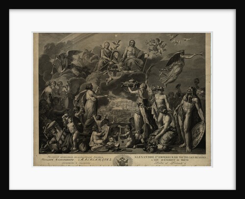 Allegory on the accession to the throne of Emperor Alexander I by Anonymous