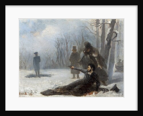 Duel between Alexander Pushkin and Georges dAnthès by Anonymous
