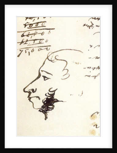 The Last Self-Portrait of Pushkin by Anonymous