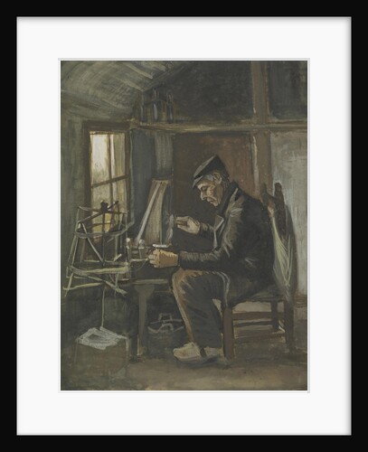 Man Winding Yarn by Anonymous