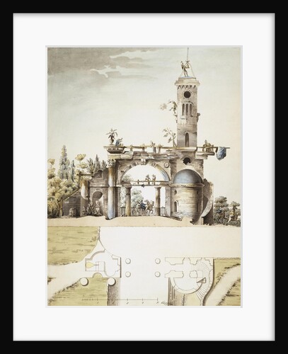 Project for the Ruins Pavilion in the Park at Tsarskoye Selo by Anonymous