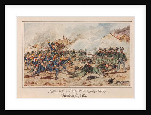 Polish forces storm the suburbs of Smolensk in 1812 by Anonymous