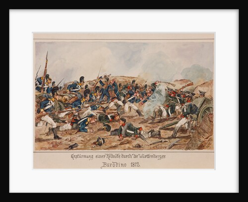 The storming of a Redoubt by the Wurttemberg troops. Borodino 1812 by Anonymous