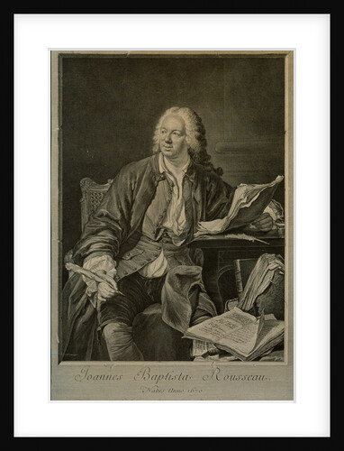 Portrait of the dramatist Jean-Baptiste Rousseau by Anonymous