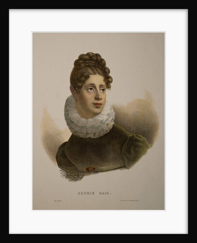 Portrait of the singer and composer Edmée Sophie Gail by Anonymous