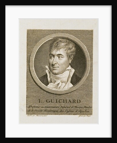 Portrait of the composer Louis-Joseph Guichard by Anonymous