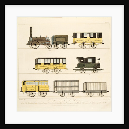 Coaches Employed on the Railway, 1831 by Thomas Talbot Bury