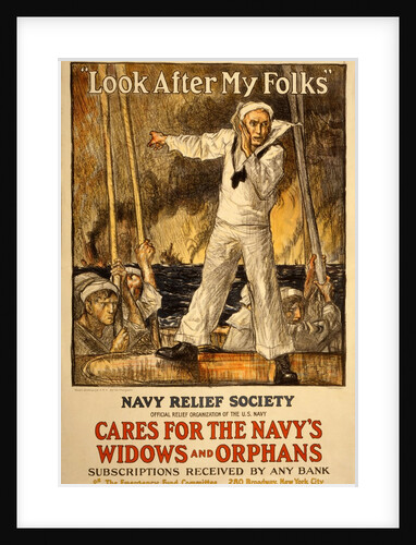 Fundraising campaign for the Navy Relief Society, 1917 by Anonymous