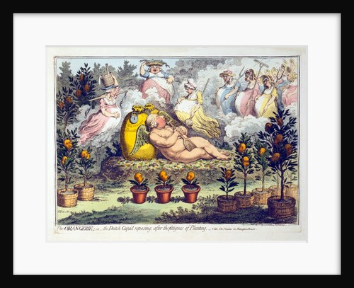 The Orangerie - or - The Dutch Cupid reposing after the fatigues of Planting, 1796 by Anonymous