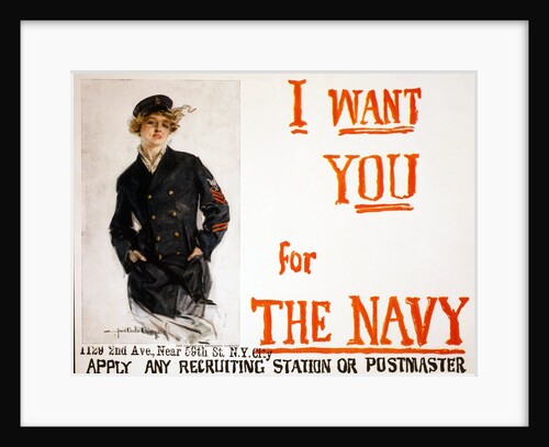 WW1 Recruitment Poster for the US Navy, 1917 by Anonymous