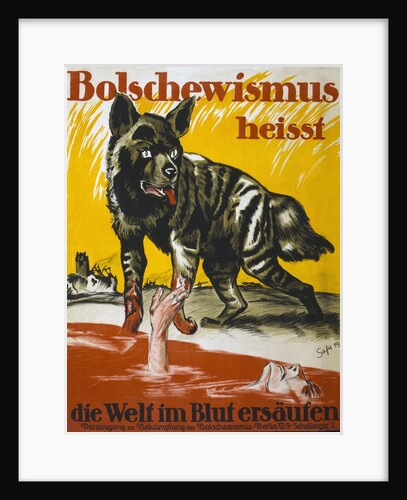 Poster issued by the Association to Fight against Bolshevism, 1919 by Anonymous