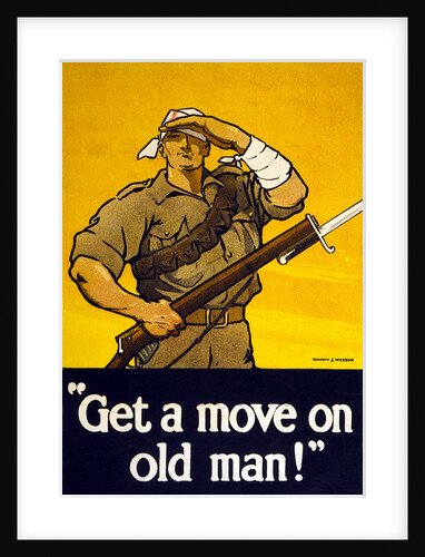 Recruitment Poster Get A Move On Old Man, 1915 by Anonymous