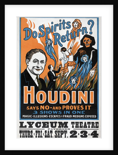 Do Spirits Return? Houdini says No - and Proves It by Anonymous